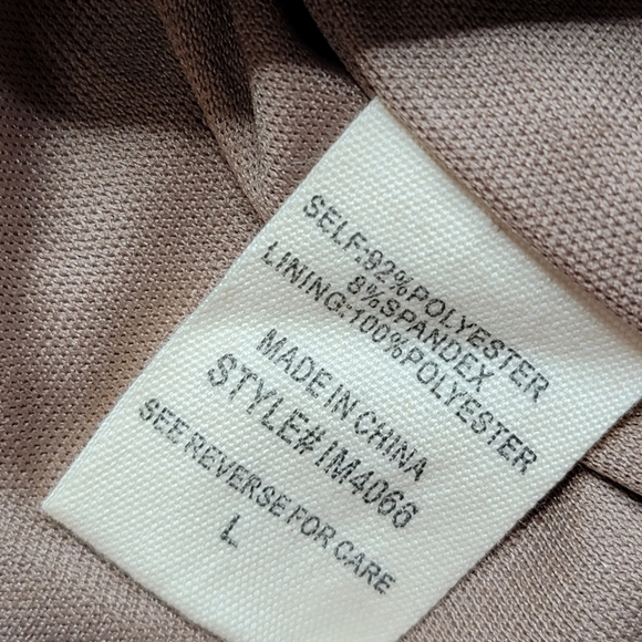 ✨️CL Illa Illa Tan Soft Sleeveless Lace Up Detail Romper Size L - Picture 13 of 13